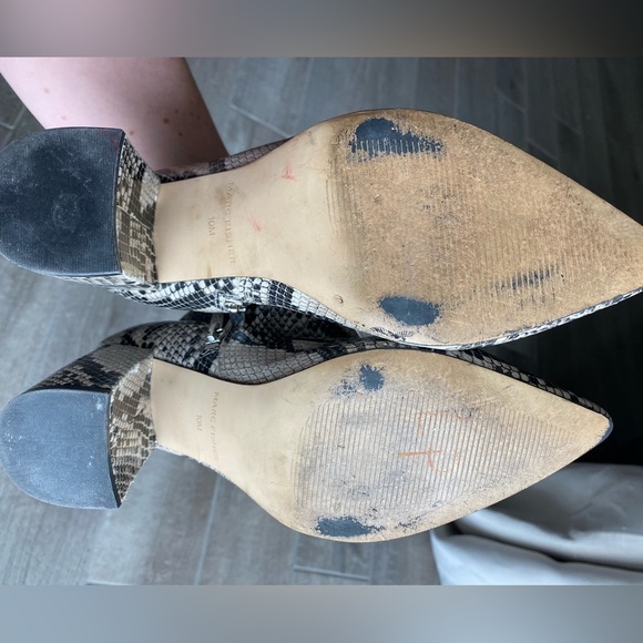 Marc Fisher Faux Snakeskin Ankle Boots - Picture 3 of 7